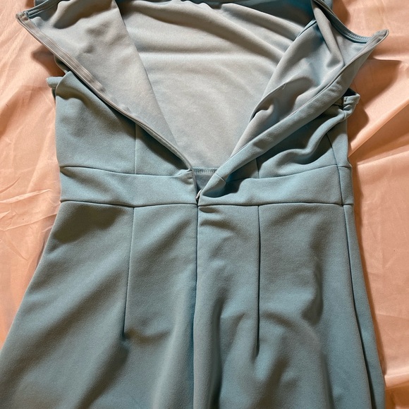 Women’s Sheath Dress Ruffle Front Sleeveless Knee Length Medium Lined Back Zip - Picture 9 of 12